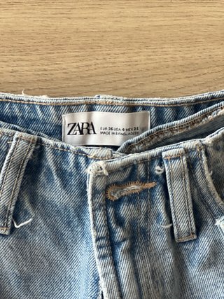 Shorts vaqueros Zara con cinturón