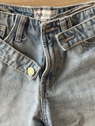 Shorts vaqueros Zara con cinturón