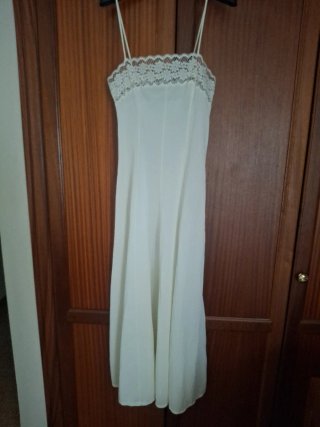 Conjunto bata y camisón blanco ideal novia