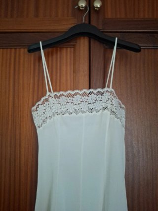 Conjunto bata y camisón blanco ideal novia