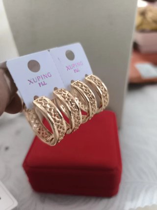 Pendientes argolla Xuping dorados