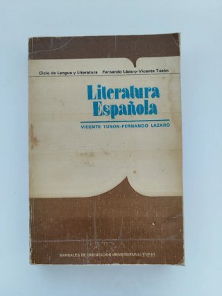 Libro Literatura Española COU (1984) Anaya