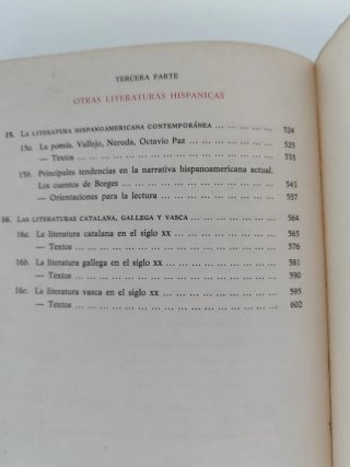 Libro Literatura Española COU (1984) Anaya