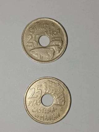 25 Pesetas Castilla La Mancha y León