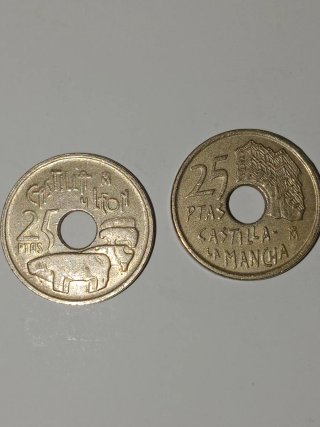 25 Pesetas Castilla La Mancha y León