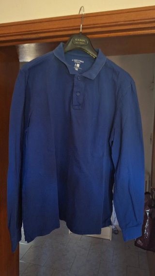 Polo J. HART & SONS manica lunga XXXL blu