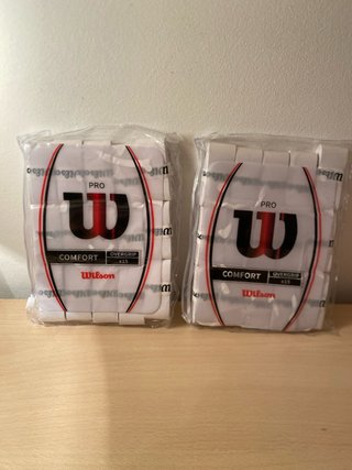 30 Wilson Pro Overgrip lisas blancas tennis padel