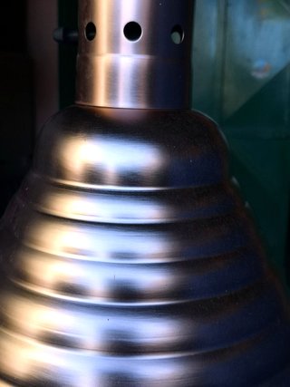 Lampadario metallo ramato