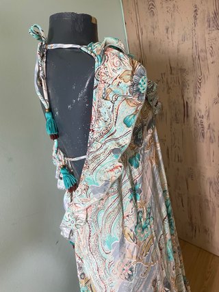 Vestido boho indio seda multicolor