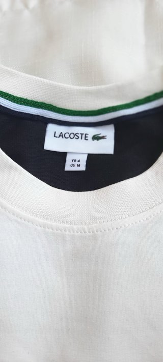 Conjunto Lacoste Blanco y Negro