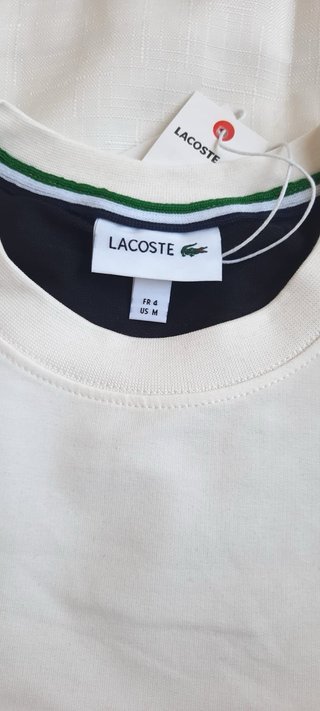 Conjunto Lacoste Blanco y Negro