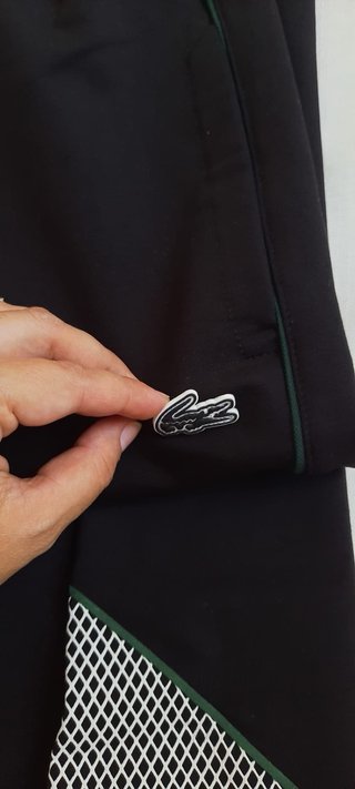 Conjunto Lacoste Blanco y Negro