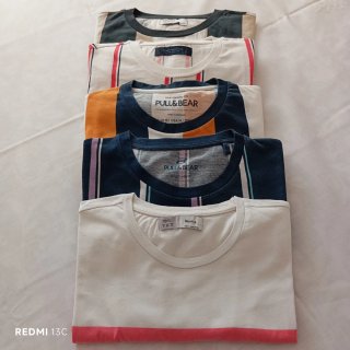Lote 5 Camisetas Talla M Pull&BearBreshka 12€ toda