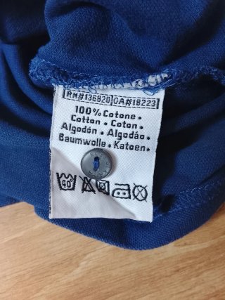 Polo Kappa Hombre Manga Corta Azul Marino con Logo