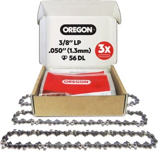 Pack 3 cadenas motosierra bajo retroceso Oregon