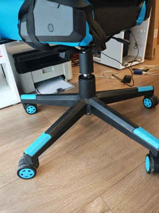Silla Gaming Negra y Azul
