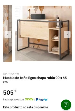 Mueble de baño con lavabo y estantería