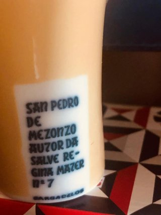 Figura Sargadelos San Pedro de Mezonzo impecable.
