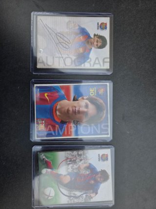 LOTE MESSI FC BARCELONA 2006 – 3 CARTAS ORIGINALES