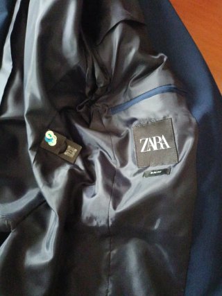 Traje Zara Azul Talla M