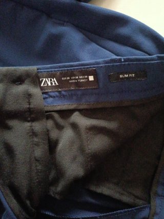 Traje Zara Azul Talla M