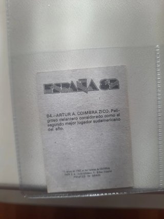 Cromo Zico Brasil España 82