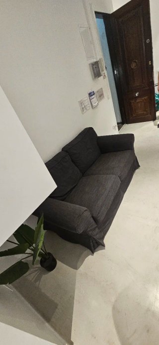 Divano a due posti Ikea Ektorp Marrone