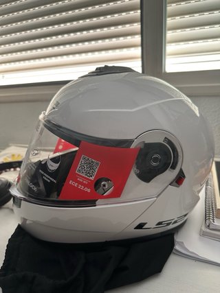 Casco Moto LS2 Strobe II Blanco talla S