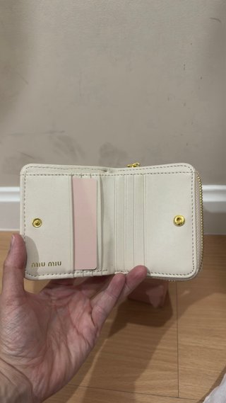 Portafoglio Miu Miu Beige