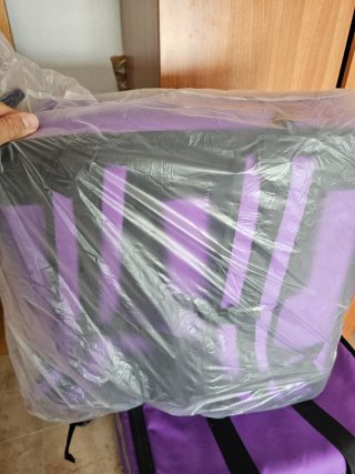 Mochila Delivery Morada SIN USAR