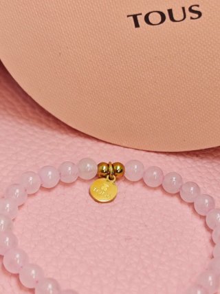 Pulsera TOUS Cuarzo Rosa Oso Bold