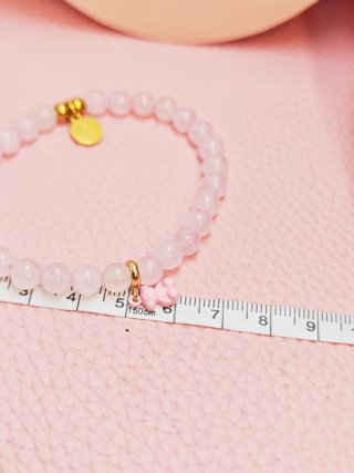 Pulsera TOUS Cuarzo Rosa Oso Bold