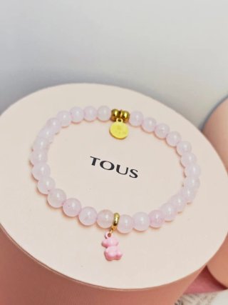 Pulsera TOUS Cuarzo Rosa Oso Bold