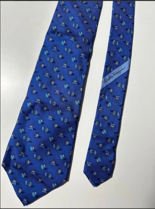 Corbata Salvatore Ferragamo Azul