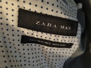 Americana Zara Man Talla 52 Gris