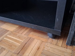 Mueble TV salón madera negro