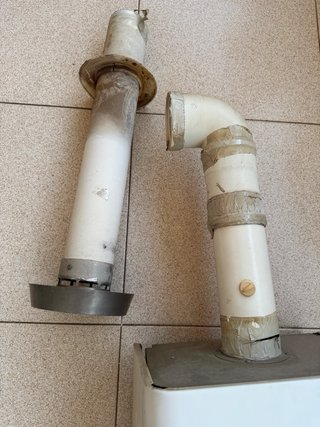 Calentador Saunier Duval butano con tubo