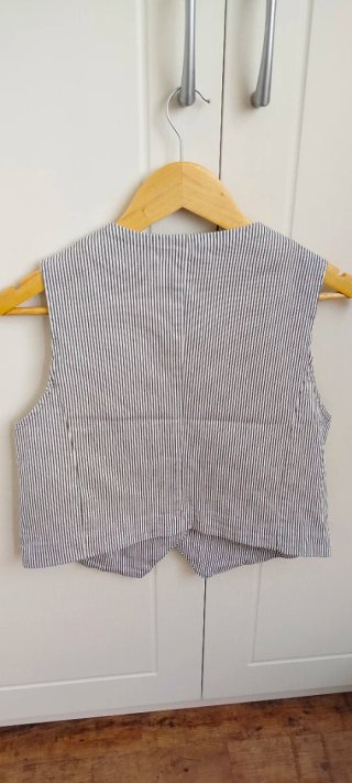 Chaleco a rayas Talla S con etiqueta