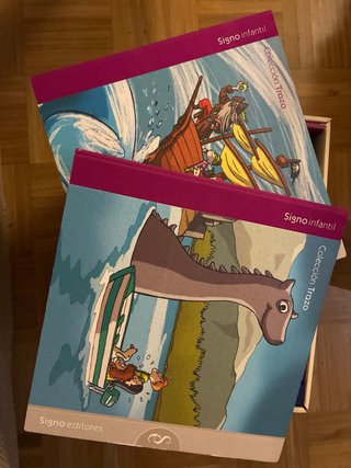 Colección Trazo 12 libros infantiles y juveniles.