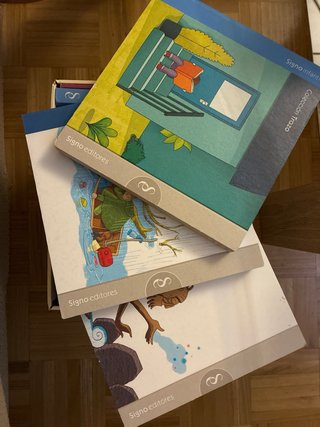 Colección Trazo 12 libros infantiles y juveniles.