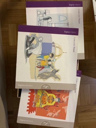 Colección Trazo 12 libros infantiles y juveniles.