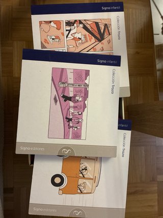 Colección Trazo 12 libros infantiles y juveniles.