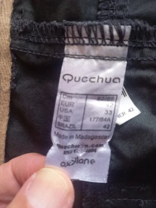 Bermudas Quechua Gris Talla M