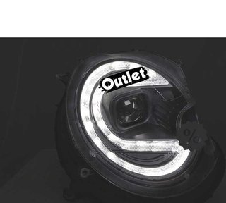 VE FAROS XENON MINI COOPER 06-14 LED NEGRO R012159C1