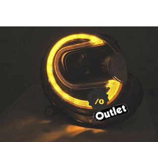 VE FAROS XENON MINI COOPER 06-14 LED NEGRO R012159C1