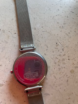 Reloj Lotus Corazón blanco y Plateado