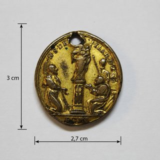 Medalla devocional Antigua Virgen del Pilar Roma