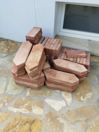 Ladrillos rústicos de barro