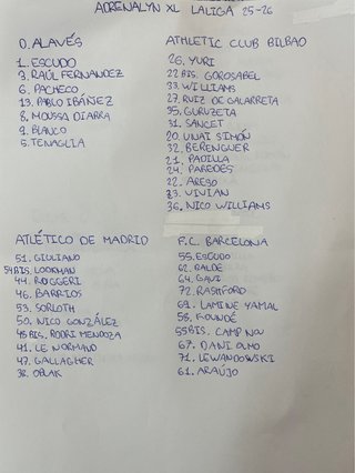 Cromos/Cartas Adrenalyn XL 2025-2026