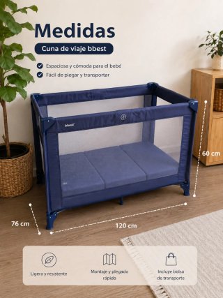 Cuna de viaje Bbest con colchón